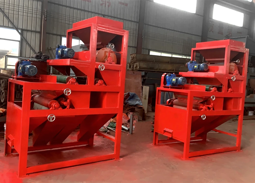 Nigeria  Double Rollers Three Rolls Magnetic Separator for High Intensity Dry Roll Monazite/ilmenite/tin ore/zircon Separator