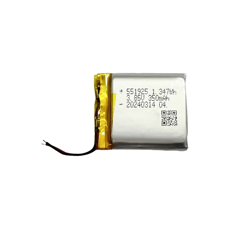 SH551925  Lipo Battery 500mAh 3.85V Polymer Lithium Rechargeable Battery FOB Camera GPS Navigator MP5 Bluetooth gaming Headset