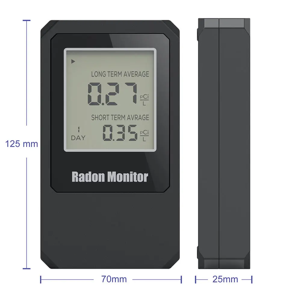 Smart Portable Radon Detector Radon Monitor Radon Gas Detector for Indoor Home Use