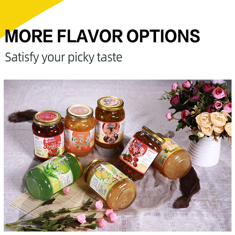 Factory Supply Fruit Puree Different Flavored Concentrate Syrup Flower And Fruit Tea For Milk Tea And Beverage