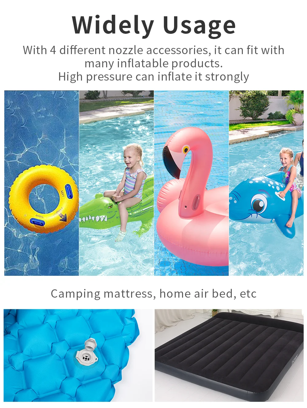 FLEXTAIL Ultralight Tiny Pump with High Pressure 3.5Kpa Tiny Pump 3 in 1 for Outdoor Camping