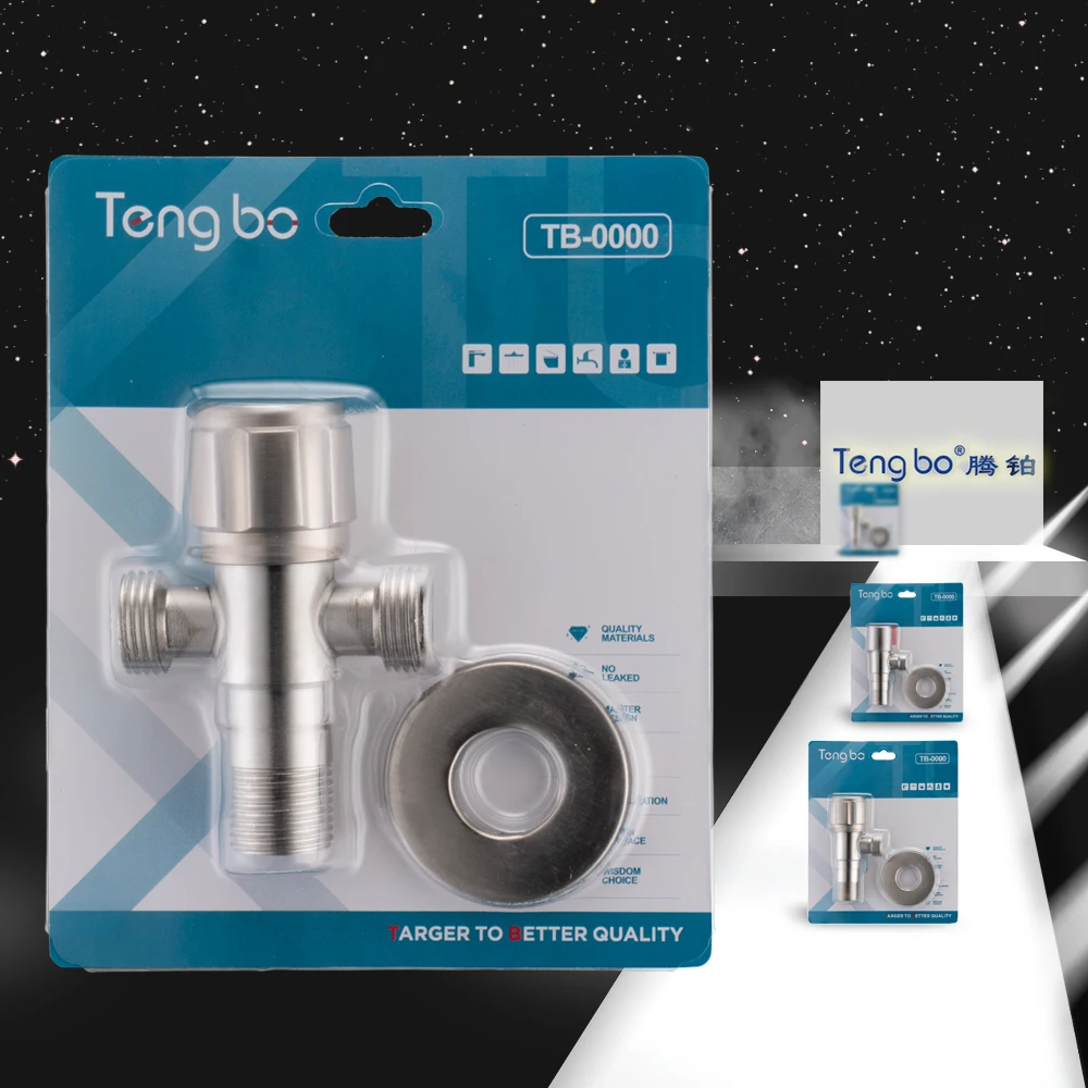 TB-1509 sus304 кран для туалета из нержавеющей стали двойные рычаги 2 угловых клапана воды
