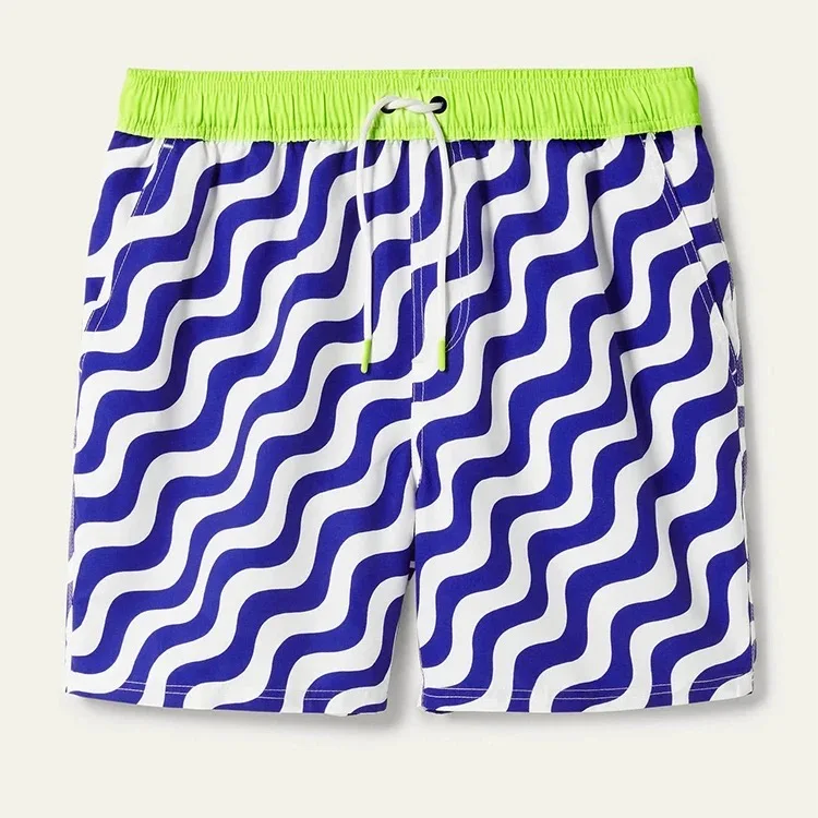 Wholesale Best Quality Board Shorts Swimwear For Men Swim Trunks Wave Printed Boardshorts Custom