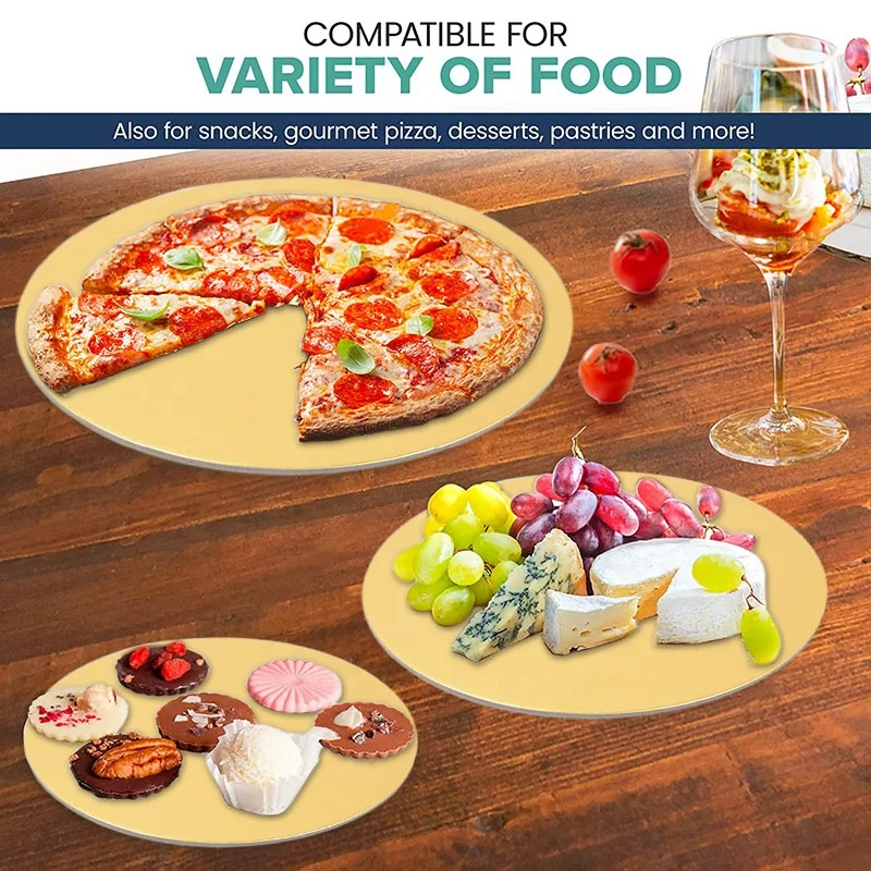 10-50cm Round Golden Cake Boards Paper Set Birthday Cake Stand Wedding Party Cupcake Dessert Displays Tray Decorations