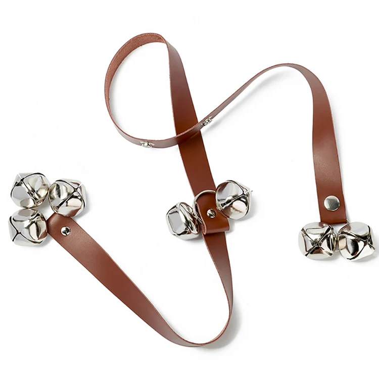 OEM custom Multi Function PU material Out Alarm Doorbell Dog Training Leashes with Bells Pet Leashes