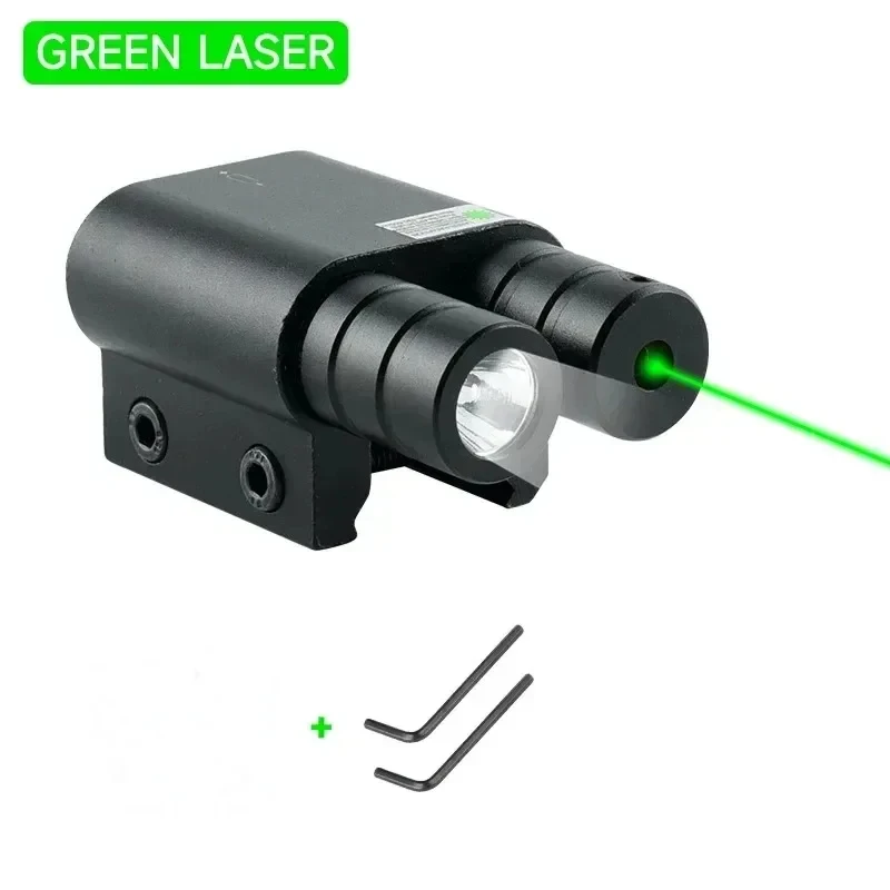 Tactical Red Dot Laser Sight Flashlight Combo Shockproof Calibrator Hunting Laser + Remote Control Switch