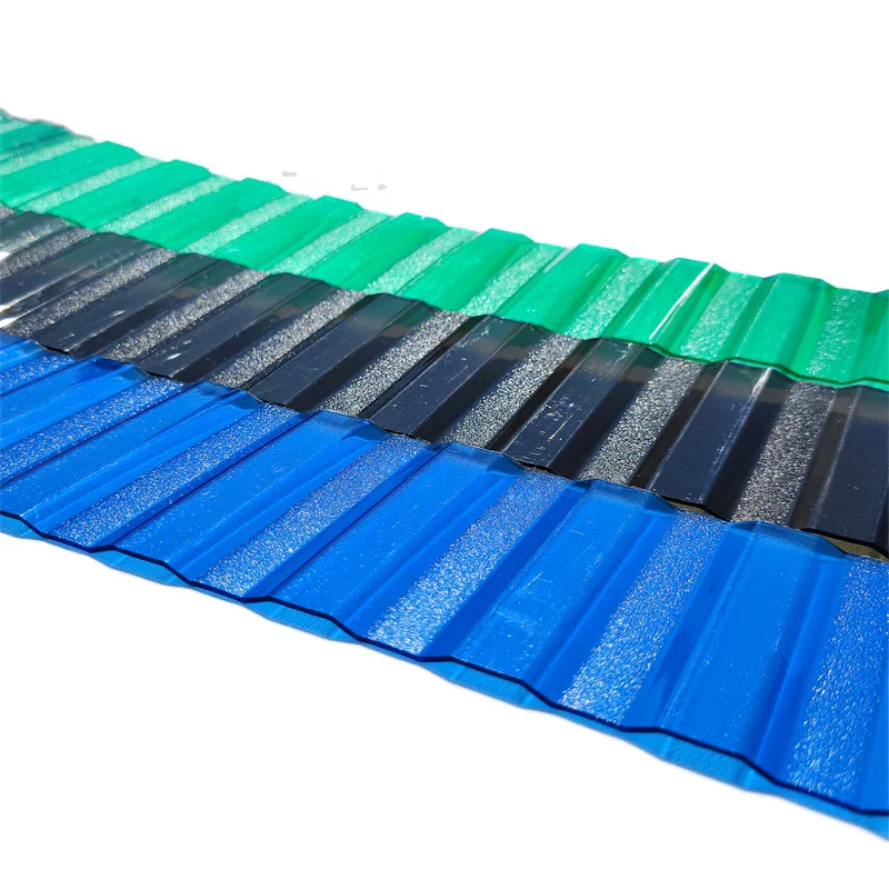 UV coated protected and high light transmission corrugated embossed polycarbonate sheet