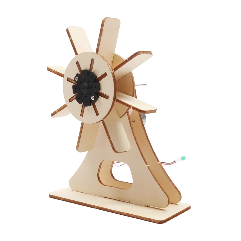 Wooden Small Invention Water Wheel Model Toy Diy  hydraulic power generator wheels  toys for young students