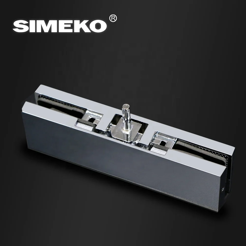 New Type Frameless Sliding Patch Fittings Floor Spring Customer Logo Glass Door Stainless Steel 304 Glass Patch Fitting