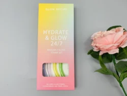 Colorful Straw Set 4+1 with Customized Gift Box Eco Friendly Drinking Glass Straw Set With Custom Paper Box