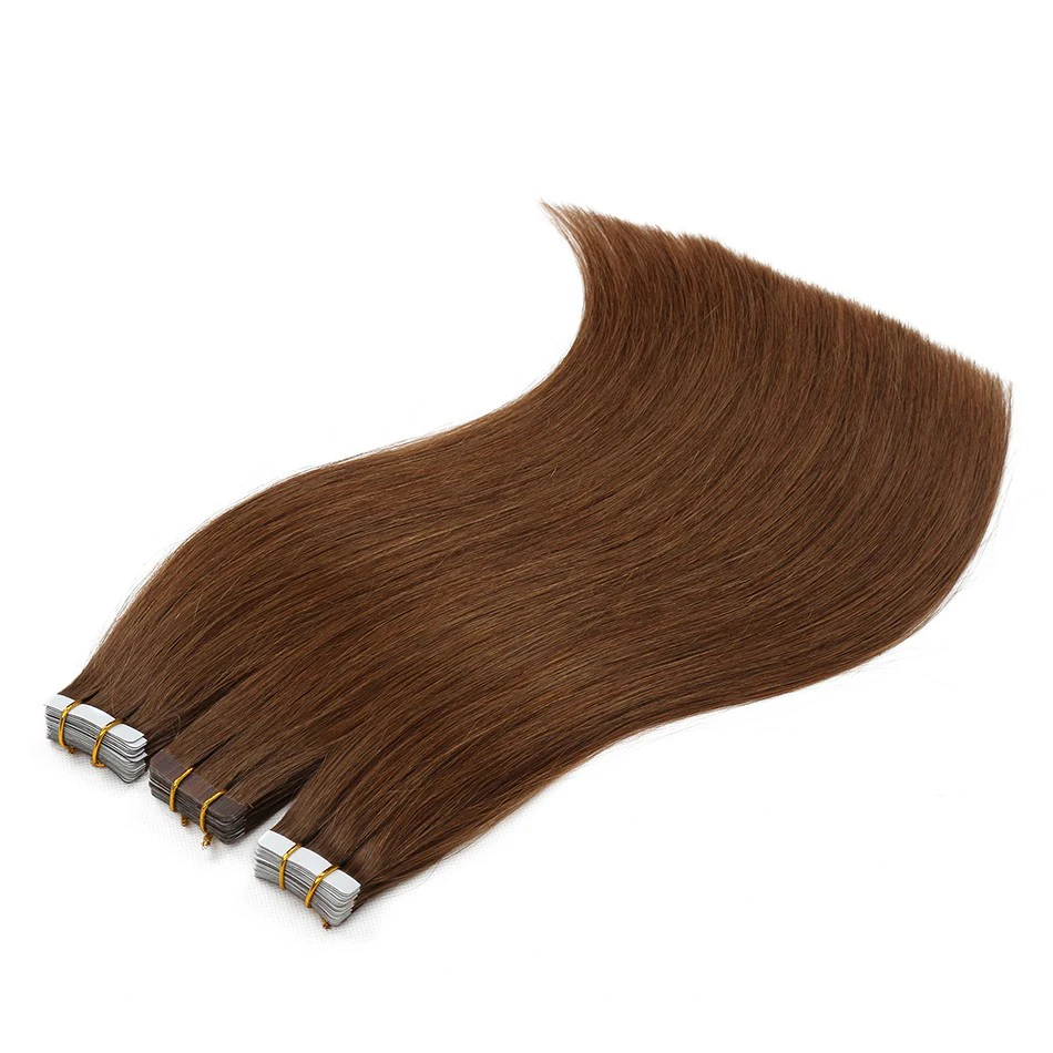 Wholesale Tape In Hair Extensions Natural Looking 100% High Grade Brazilian Human Tape Hair