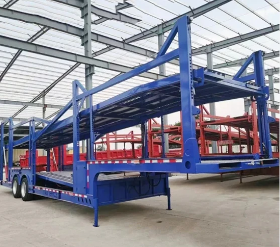 100% New Car Carrier Semi Trailer 2 Axle Two Floor Car Transport Trailer for Sale