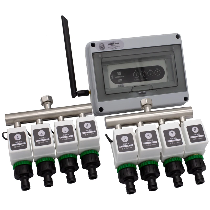 8  garden automatic irrigation system smart phone remote timing WiFi automatic drip irrigation controller sprinkler
