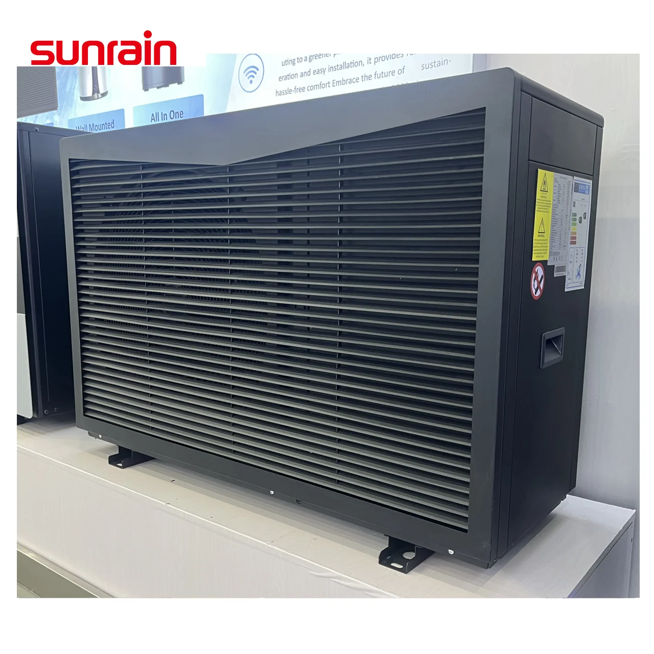 Sunrain Factory R290 Air Source Full DC Inverter EVI Heating Cooling & DHW Air to Water Heater A+++ WIFI Air Monoblock Heat Pump
