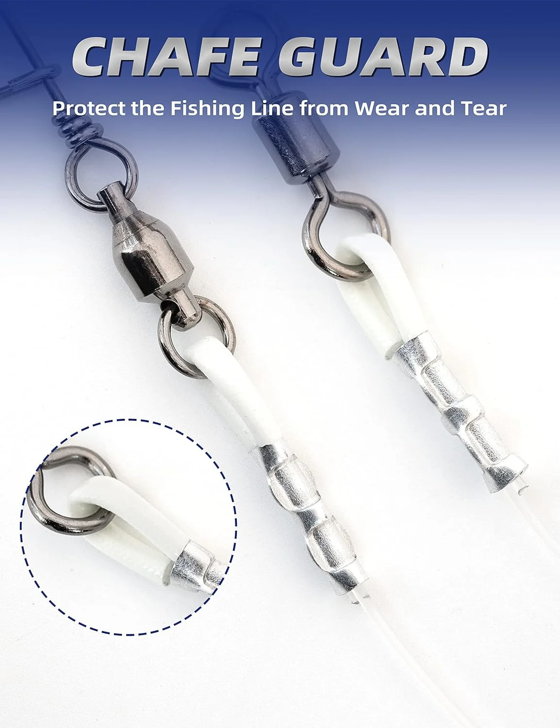 Fishing Deep Drop Rig 6/0 7/0 8/0 9/0 Circle Hooks with Glow Tubes 1pc Snapper, Tilefish Rig with Stainless steel Circle hook