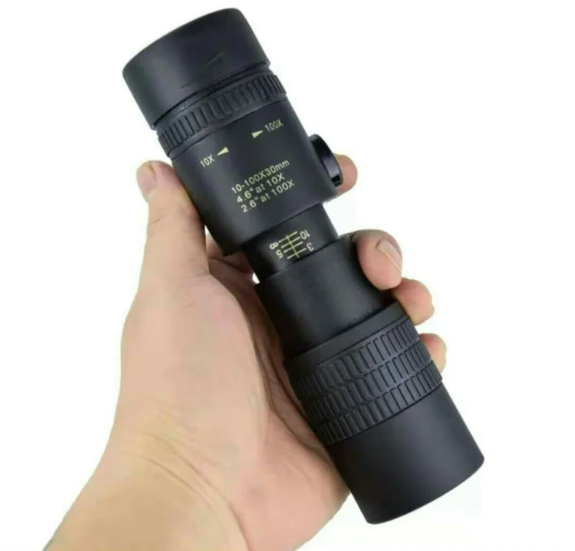 10-300x40mm Super Telephoto Zoom Monocular High Power Compact Waterproof Telescope Fit Adults for Hiking Hunting Bird Watching