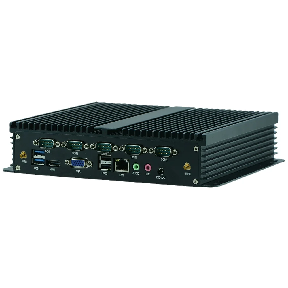 Автомобильный мини-ПК Intel core i3 i5 i7 ОЗУ 8 ГБ ssd 128 жесткий диск 500 Гб двойная локальная сеть автомобильный компьютер со шнуром