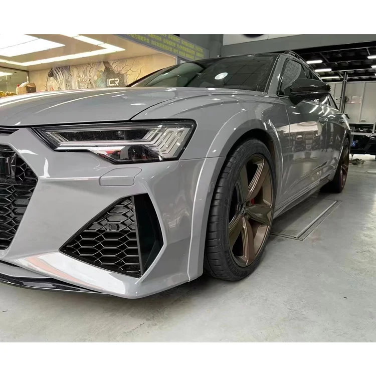 A6 S6 facelift RS6 Комплект кузова автомобильный бампер Avant allroad 2019- 2021 передний с решеткой и задним бампером для Audi