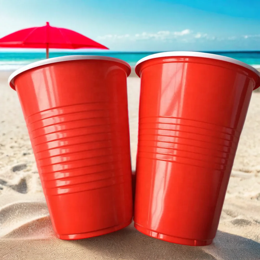 party cups with logo 16oz plastic beer pong cups pink  beer cup