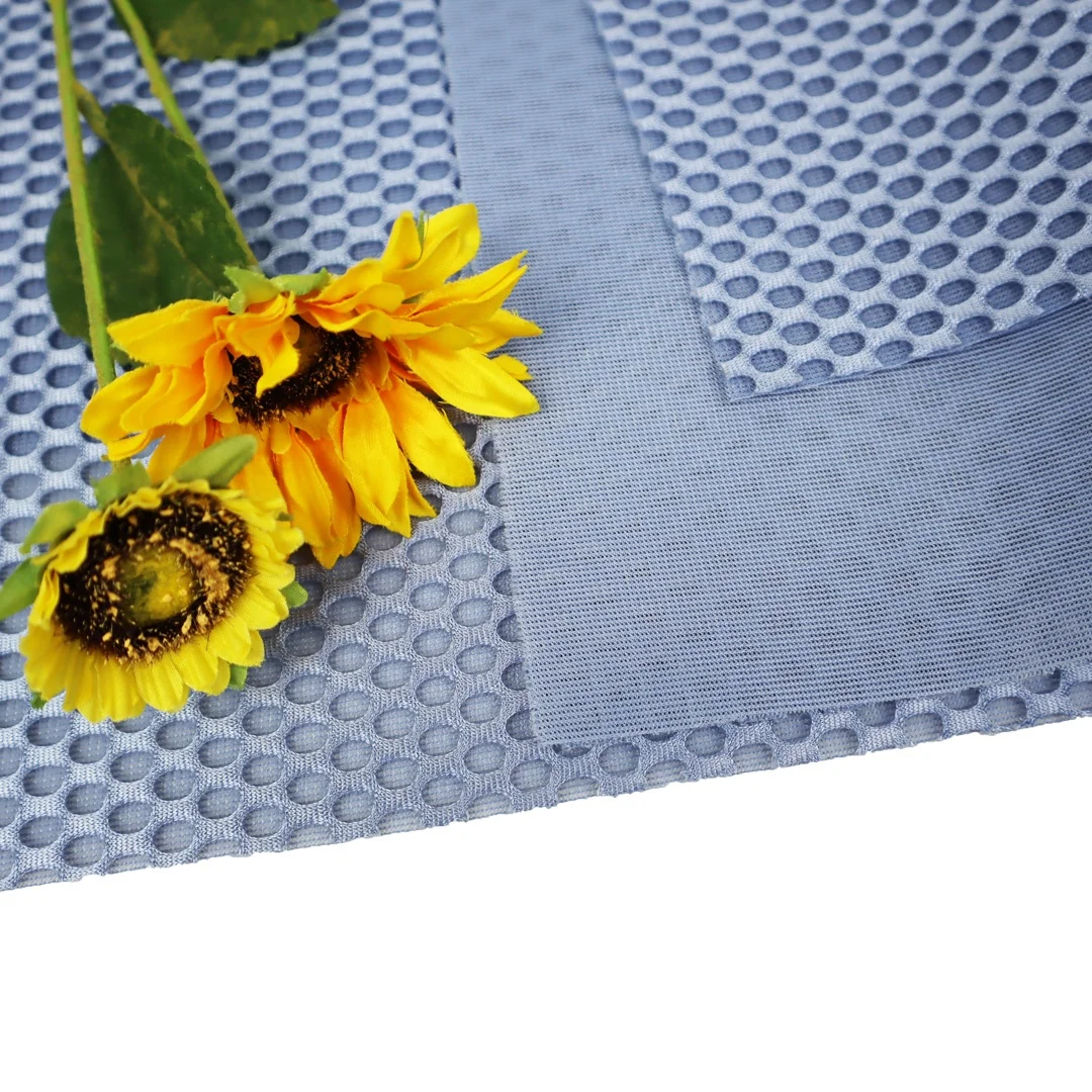 100% polyester sandwich mesh 4d breathable mesh comfortable home textile fabric