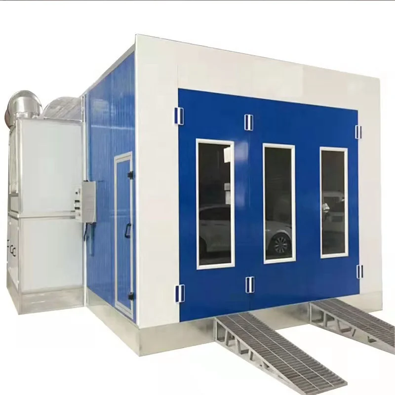 EU Standard High Grade Electric Heating Lamp Painting Booth With Filters 24kw Car Body Polishing And Painting Spray Camera