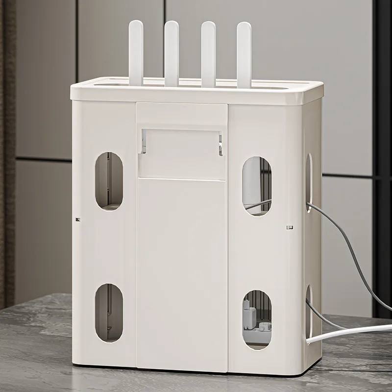 XJH Modem Wall Mount Plastic Wifi Storage Box Wall Mount Wifi Router Box Hider Decorative Router Storage Box