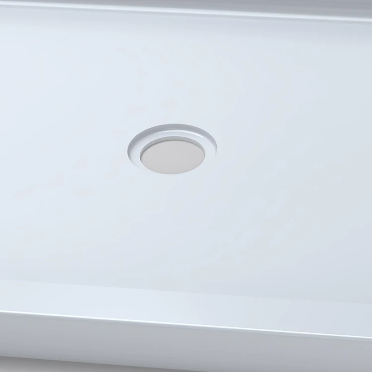 CKB OEM ODM 5 Years Warranty Double Threshold Flat Surface Rectangle ABS White Bathroom Shower Tray