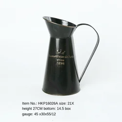 Living Room Furnishings Flower Arrangement Metal Vase Decorative Ornaments Iron Flower Bucket