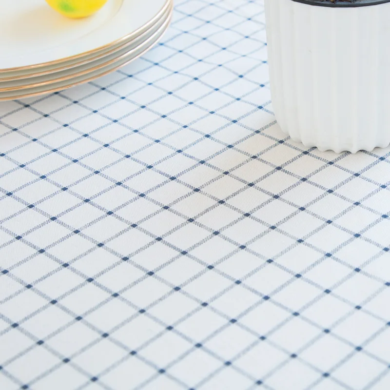 Hot sale  tartan design check pattern table cloth cover for home decoration