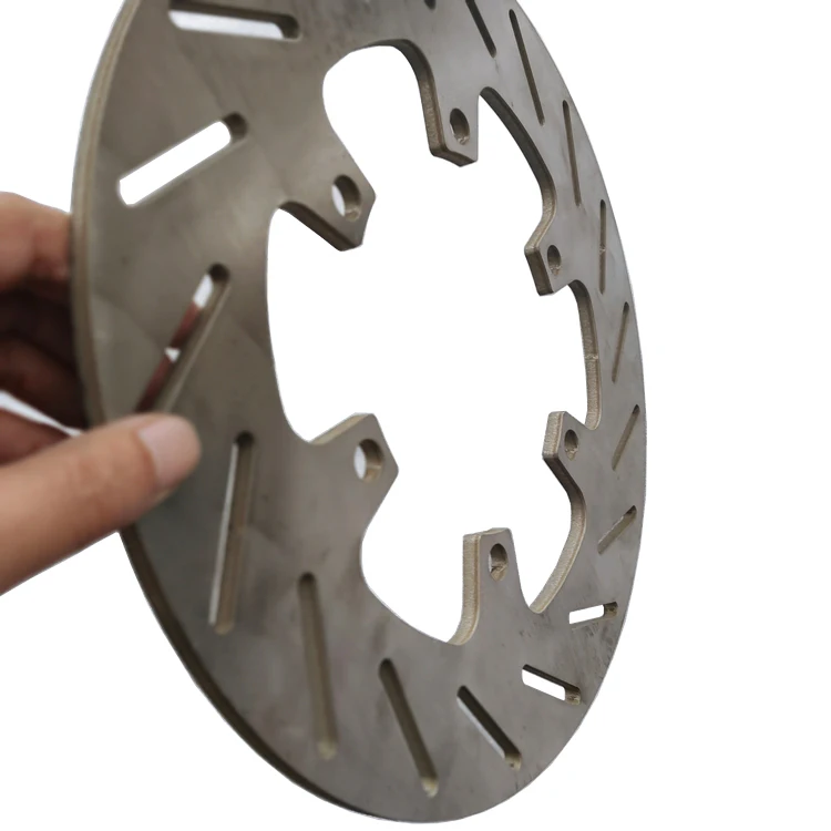 6mm thick Titanium Gr5 12 Inch Ti Rear Brake Disc for road race car