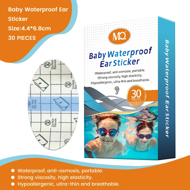 PU Film ear stickers Waterproof soft high quality anti water falling ear for baby swimming shower waterproof sticker