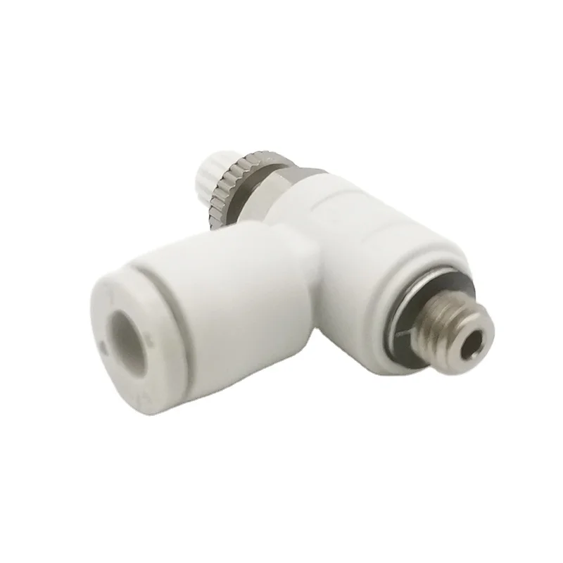 SMC type pneumatic connector AS1201F 4/6/8/10/12mm pneumatic throttle speed control valve external thread cylinder throttle