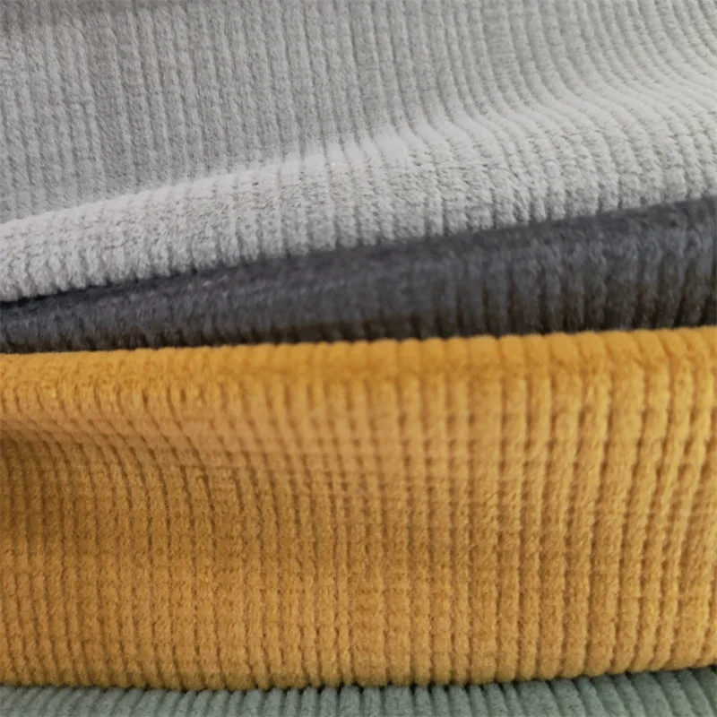 Wholesale Price Knitted Embossed velvet Sofa Fabric for Home Textile Furniture Decorations