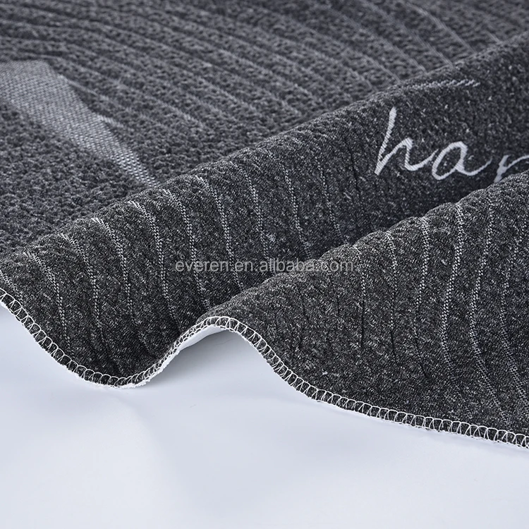 EVEREN Black 100% Polyester Jacquard Knitted Fabric for Mattress