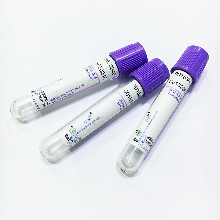 
Hot Sale Vacuum EDTA K2 Blood Collection Specimen Tube 