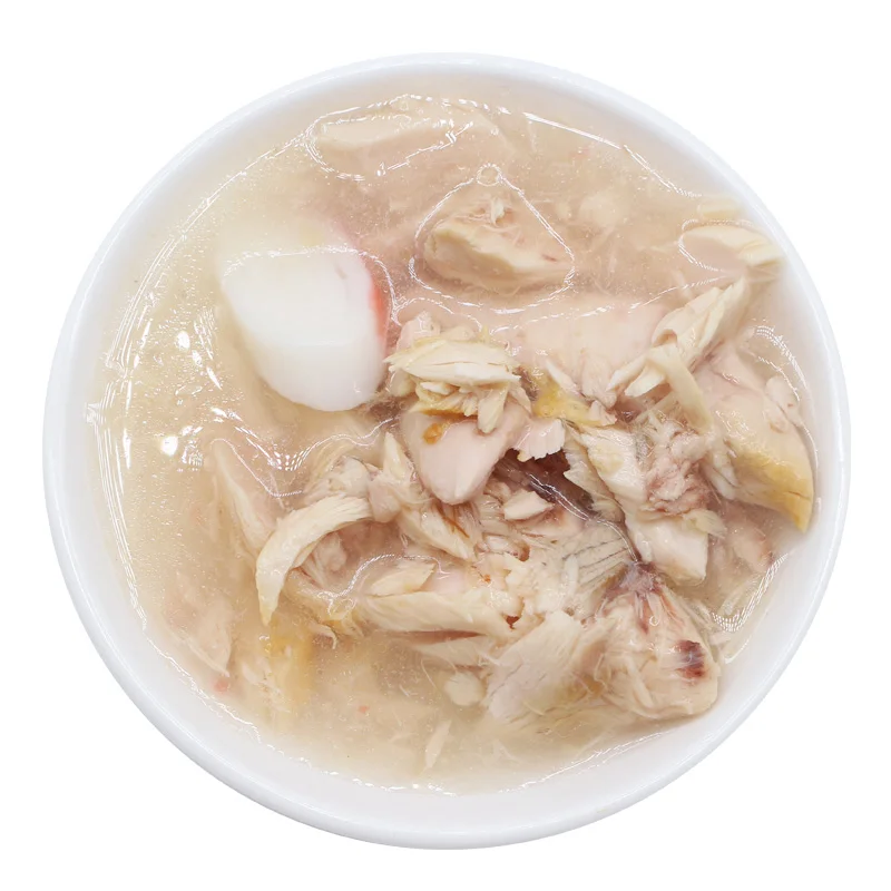Factory Supply GIBO Brand High Protein Cat Canned Food Shreds in Gravy Treats Wet Dog Meat Tuna With Crab170g