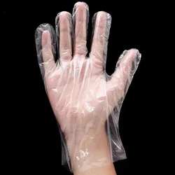 Disposable PE gloves Household Kitchen PE Cleaning Plastic Washing Dishes Hand Hair Dye Disposable Gloves
