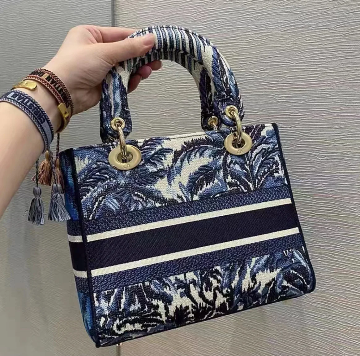 custom fashion lady bag casual women hand bag wholesale designer famous brands Embroidery Print Flower canvas ladies handbag