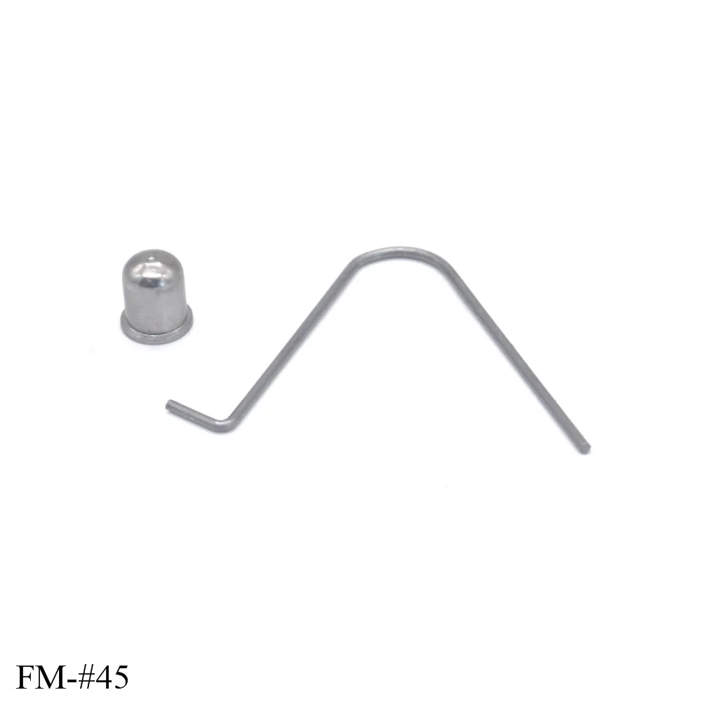 V Shape Single Head Steel Wire Spring Clip Tent Pole Push Button Spring Locking Tube Pin