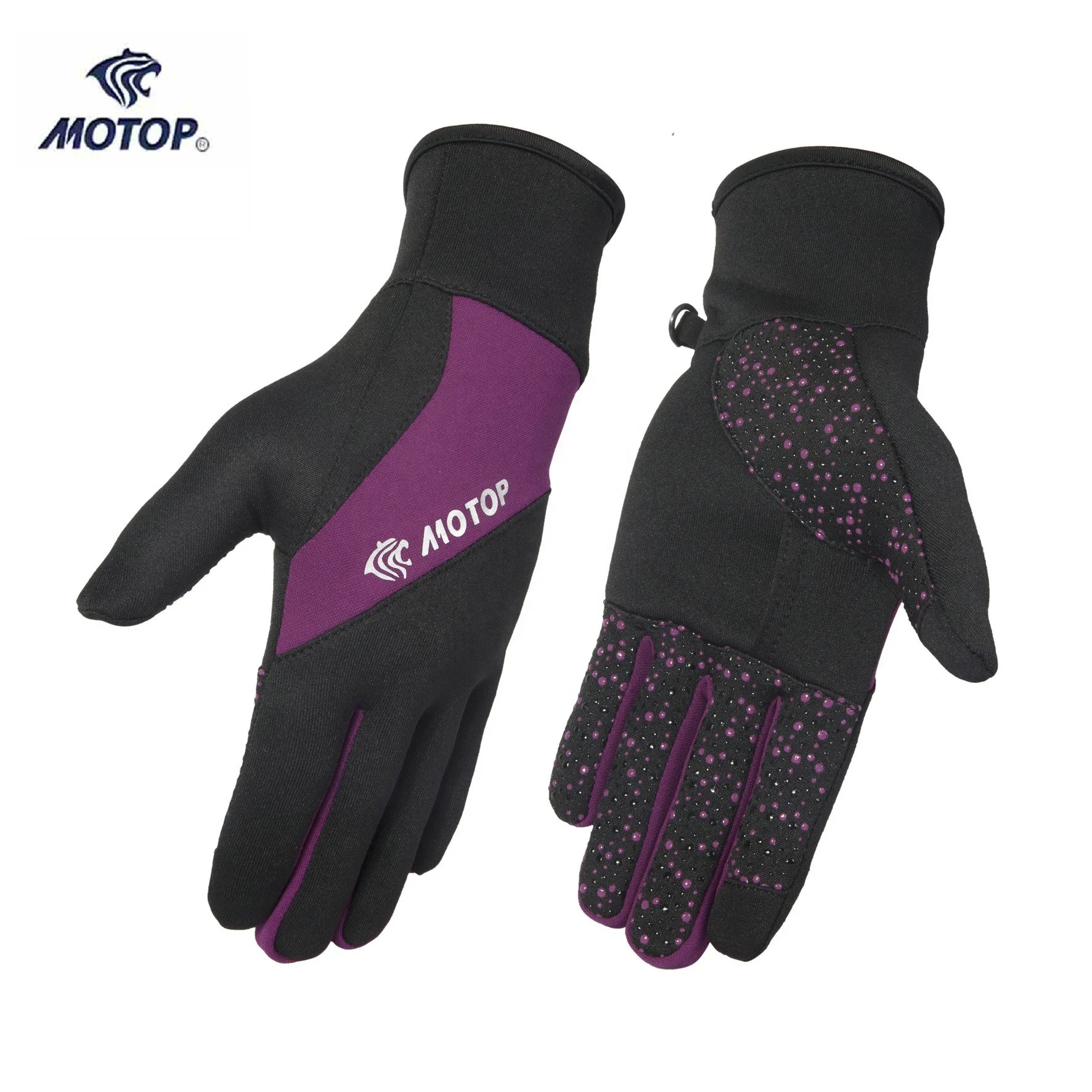 Adult Outdoor Sports Two colors Silicon Printing Running glove