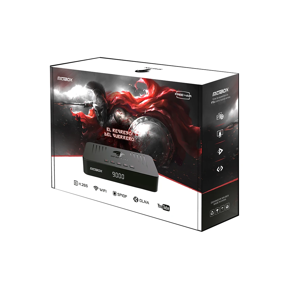 Miuibox Спартанский DVB-S2 спутниковый ресивер с IKS и SKS H.265