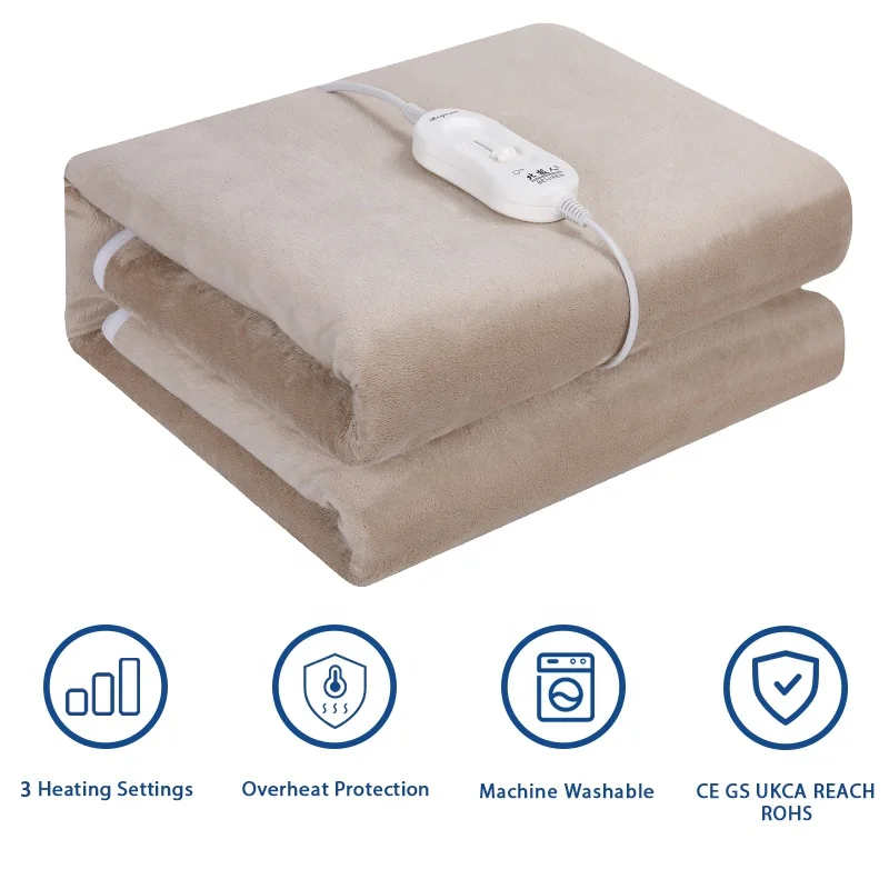 Warm and Cosy Electric Washable Heated Under Bed Blanket