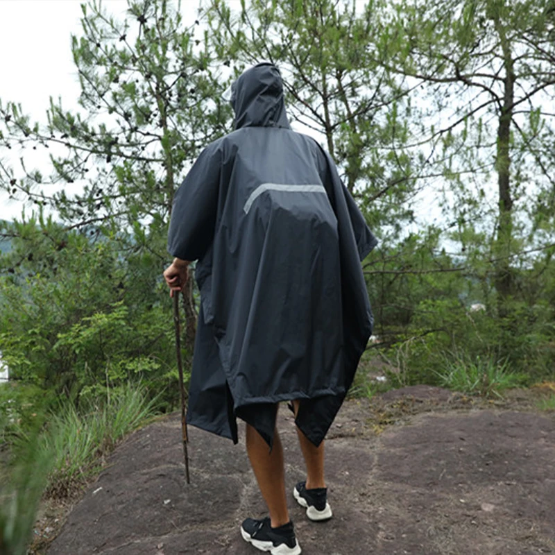 custom logo eva pvc pu nylon mountaineering climbing camping hiking hunting rain coat poncho korean raincoat