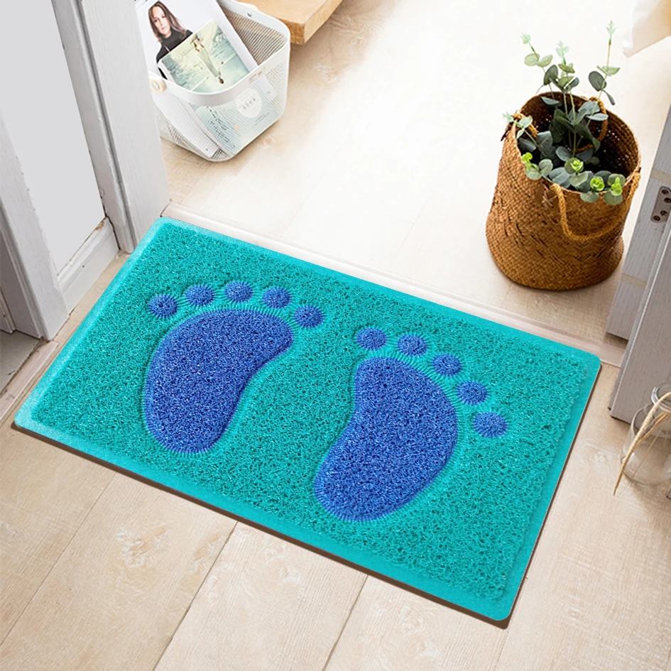 Creative Products Double Color Anti Slip Waterproof PVC Coil Door Mat Plastic Carpet Foot Floor Mat