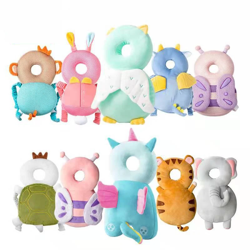 High quality Animal Shape Baby Toddler Baby Comfort Anti Fall Head Plush Headrest Head Protect Pillow Pad Cushion