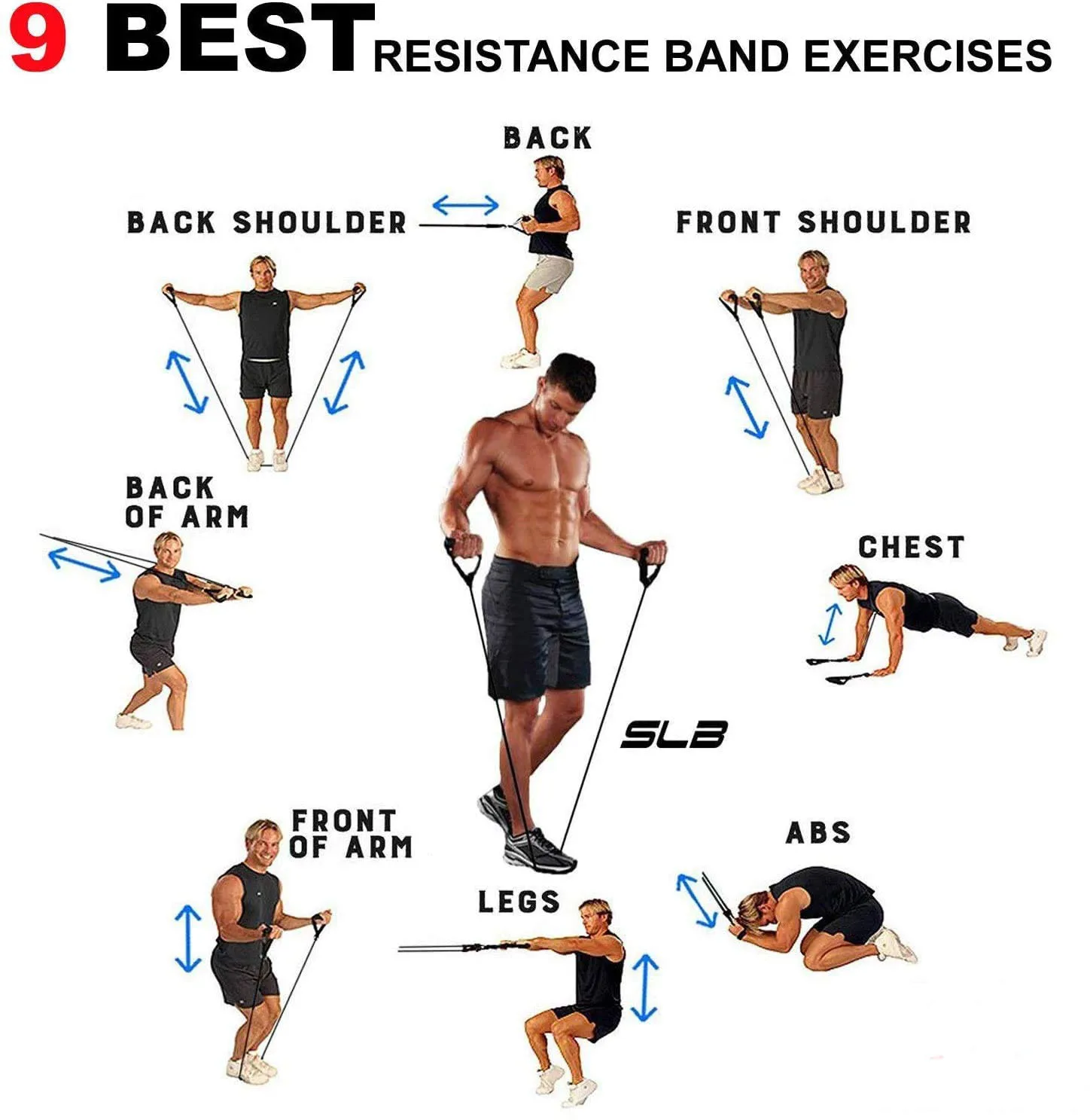 2024 Home Gym Fitness Accessories High Elastic Power Figure 8 Bands Latex Ring Resistance Tubing Toning Tubes Exercise Fitness