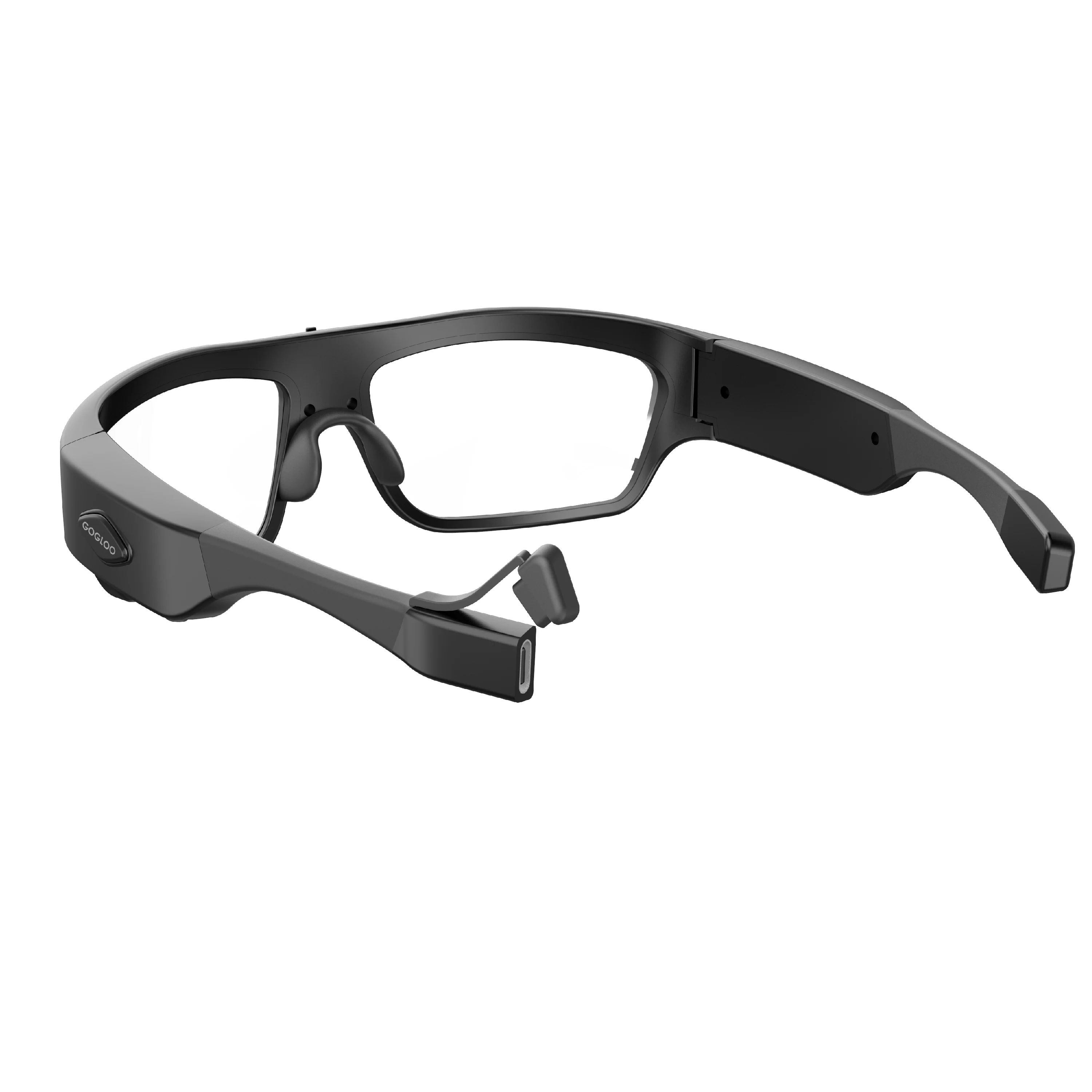 Gogloo New 2K wifi glasses camera wifi sunglasses with camera video for outdoor sports(Matte back, Tiltable camera, 135degree