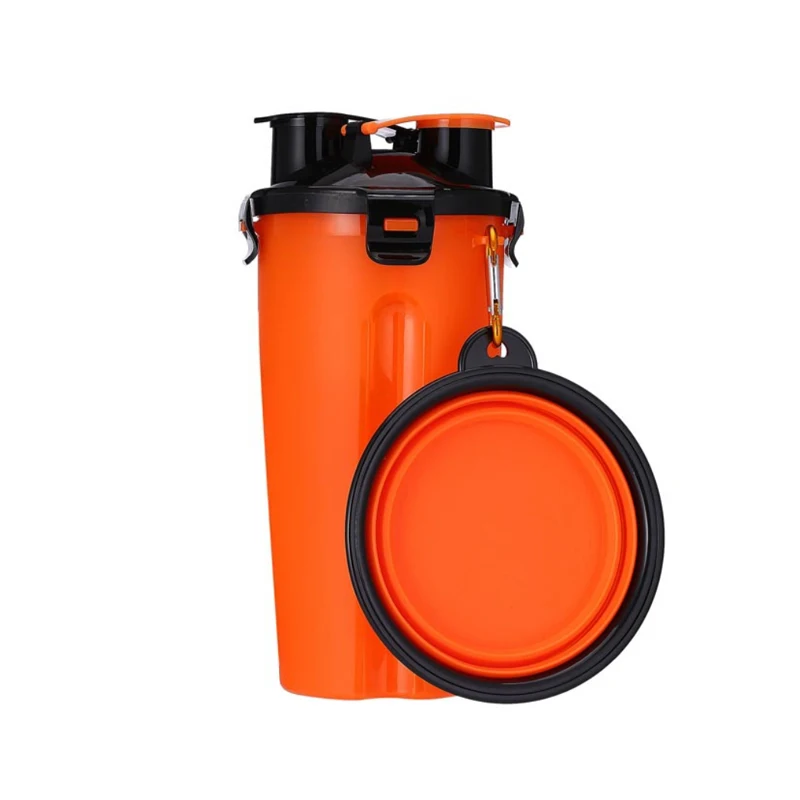 Portable Pet Puppy Water Drinking Dispenser Leak Proof Water and Food 2 IN 1 Eco Friendly Travel Dog Bottle