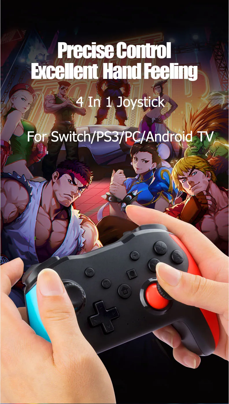 Game Joystick Gamepad For PS3 Switch Six-axis Gyroscope BT Joystick Game Controller For Nintendo Android TV