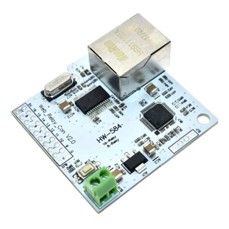 8 Channel 28J60 W5100 RJ45 Network Relay Control Switch 5V Internet Relay Module P2P WIFI Module Mobile Phone Control